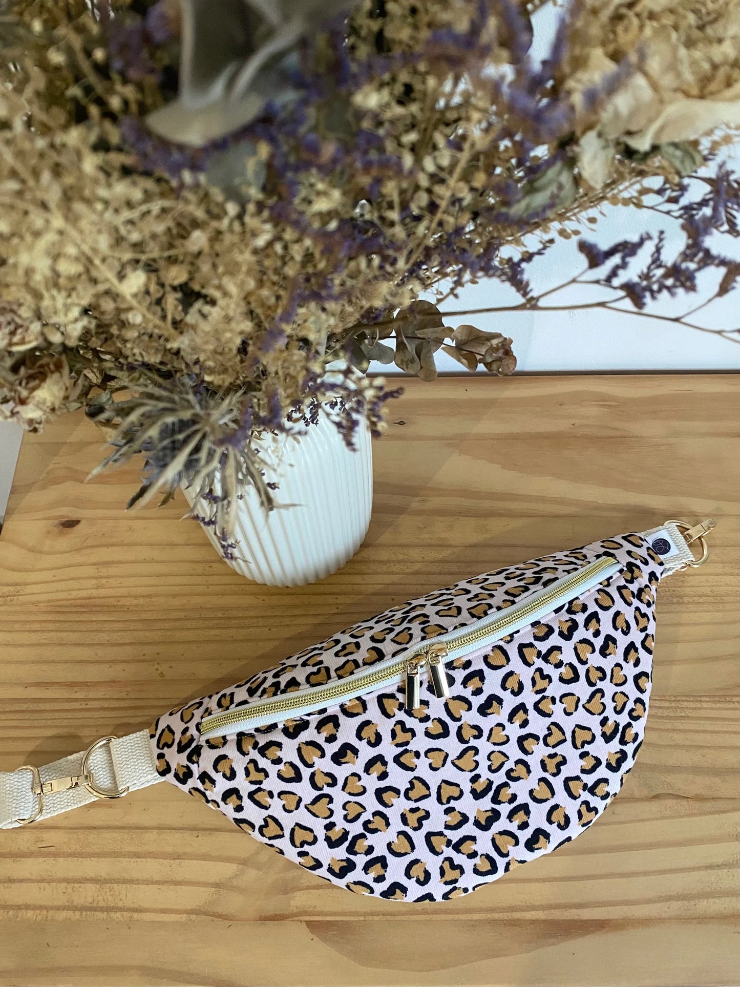 Banane Velours Léopard - Modèle Jocelyne